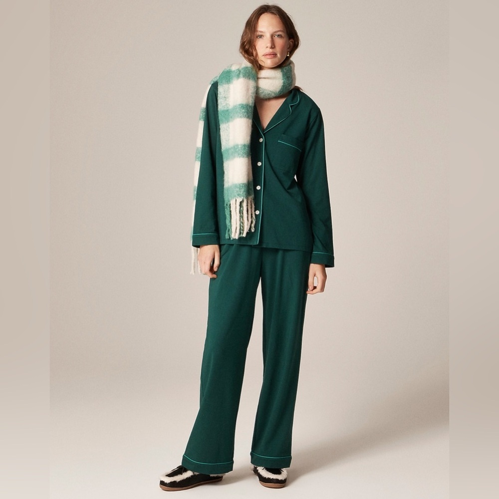 J Crew Dreamy cotton-blend pajama pant set CC660